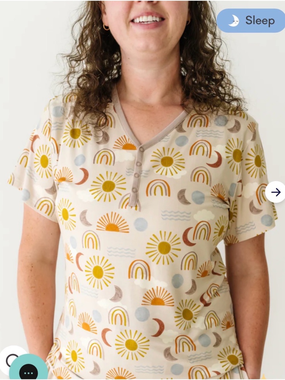 little sleepies Women’s Top 🌅 NWT - XXL - Picture 2 of 5